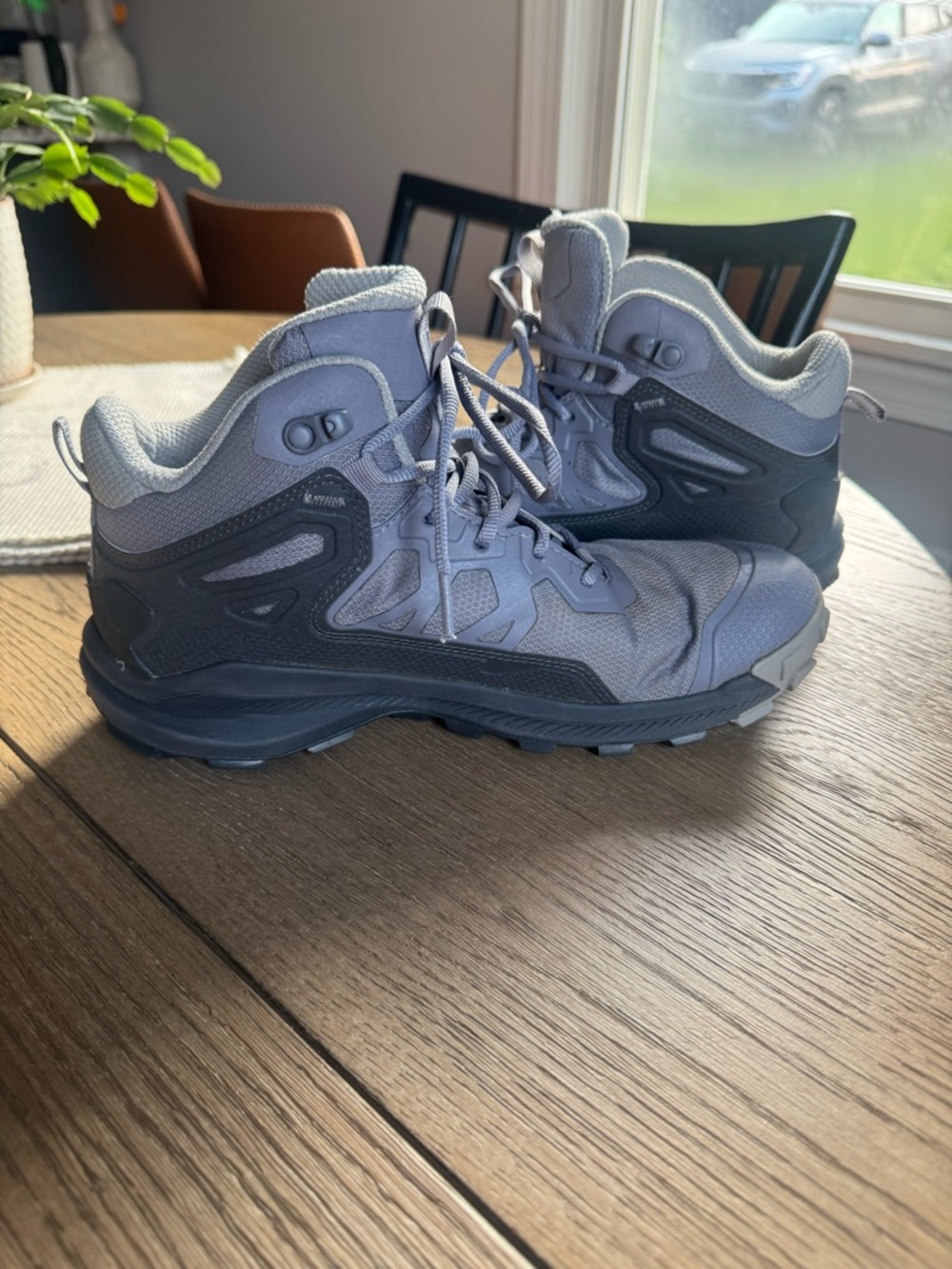 Oboz Katabatic Mid B-Dry Waterproof Hiking Boots Womens Size 9 Gray Mineral